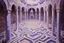 Placeholder: A light purple maze of illusion painted by Antoni Gaudi