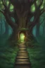 Placeholder: Magic forest you enter through a magic door