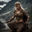 Placeholder: Behold the powerful alluring and pretty blonde barabarian warrior woman, her body adorned with with runes, in the middle of the alps. intricate details, HDR, beautifully shot, hyperrealistic, sharp focus, 64 megapixels, perfect composition, high contrast, cinematic, atmospheric, moody