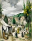 Placeholder: A grayish white fair in a medieval kingdom painted by Paul Cezanne
