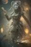 Placeholder: A harlequin character, playing cards with other people , sf, intricate artwork masterpiece, ominous, matte painting movie poster, golden ratio, trending on cgsociety, intricate, epic, trending on artstation, by artgerm, h. r. giger and beksinski, highly detailed, vibrant, production cinematic character render, ultra high quality model