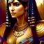 Placeholder: portrait beautiful face Cleopatra ,busty,ancient metal armor balanciaga fashion clothe painting by gaston bussiere, greg rutkowski, yoji shinkawa, yoshitaka amano, tsutomu nihei, donato giancola, tim hildebrandt, oil on canvas, cinematic composition, extreme detail,fit full head inside picture