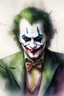 Placeholder: draw Joker figure in watercolor, oil and antique style
