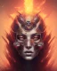 Placeholder: Abstract portrait of burning skull, Anna Dittmann, trending on artstation, fantasy art