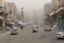 Placeholder: a modern street in a town pollution like tehran