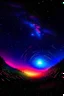 Placeholder: hill neon blackhole on star sky
