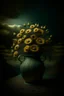 Placeholder: surreal interpretation of the Vase with Fifteen Sunflowers; surrealism; neo-surrealism; fantastic