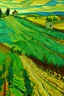 Placeholder: Painting of a vineyard by van gogh