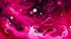 Placeholder: A magenta outer space with swirling stars painted by Guo Xi