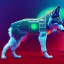 Placeholder: fullbody Drawing of 'Robot Wolf',intricate detail,andrea bonelli,Kilian Eng,Ohrai,evan lee,Aleksandr Sidelnikov,KyuYong Eom,three quarters frontal aerial view,toned colors,16k