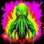 Placeholder: Exponential Cthulhu paradigm shift, surreal, by Butcher Billy and Jim Dine, acid wash mind-bending illustration; asymmetric, warm neon colors, shine burn, atmosphere guided by N(t)=N0​⋅e−kt