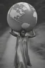 Placeholder: a woman carrying the earth on her back