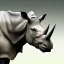 Placeholder: realistic profile of head rhino