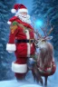 Placeholder: Santa, reindeer, waterfall, white fire, red green blue, high definition, ultra 8 k, liquid lighting, fire, rain, realistic