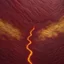 Placeholder: Hyper Realistic Maroon-Path-Texture on Golden-oil-paint-background with burning-embers on it