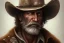 Placeholder: old RUGED cowboy face hat