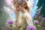 Placeholder: one very little beautiful fairy on a big crystal subtle flower in a galactic ambiance, transparent petals, delicate colors, in the foreground, full of details, smooth, bright sunshine，soft light atmosphere, light effect，vaporwave colorful, concept art, smooth, extremely sharp detail, finely tuned detail, ultra high definition, 8 k, unreal engine 5, ultra sharp focus