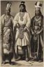 Placeholder: From left to right, from Portraits of Four Indian Kings of Canada by John Simon: Etow Oh Koam, King of the River Nation; a Ga Yeath Pieth Tow, King of the Maquas; Tee Yee Neen Ho Ga Row, Emperour of the Six Nations; Ho Nee Yeath Taw No Row, King of the Generethgarich, via Wikimedia Commons