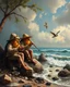 Placeholder: Little Birds are playing Bagpipes on the shore, Where the tourists snore: "Thanks!" they cry. "'Tis thrilling! Take, oh take this shilling! Let us have no more!" Modifiers: highly detailed oil on canvas masterpiece beautiful award winning Unreal Engine very cute Jacek Yerka acrylic art Jean-Baptiste Monge Surrealism Daniel Merriam naoto hattori Catrin Welz-Stein Esao Andrews Ray Caesar Gabriel Pacheco Bridget Bate Tichenor yippy-ty-o-ty-ay The Strangeness of Thomas :-) Anna Zinkeisen