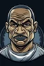 Placeholder: Mike Tyson American boxer ,playercartoon 2d