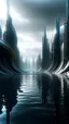 Placeholder: sci fi planet, metropolis, shallow water, zaha hadid