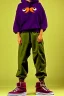 Placeholder: year 1994 fashion. Loose fit, "combat pants" with low waist, baggy, Combat pants, t-shirt and interesting hoodie. Colors: denim blue, blue, purple, khaki, light green, lilac, plum, orange, terracotta, red, pink, dark blue, beige. Women models. Patterns: owl, Sturnus vulgaris pattern prints.Jennifer Lopez, Gwyneth Paltrow, . Big tennis shoes on. Cargo pants.