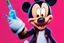 Placeholder: Mickey Mouse getting high with a syringe.