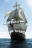 Placeholder: front view of a ship with a spider figurehead