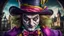 Placeholder: The mad hatter with extremely detailed bulging eyes and a head bigger than his body, bright vibrant colors, intricate details, HDR, beautifully shot, hyperrealistic, sharp focus, 64 megapixels, perfect composition, high contrast, cinematic, atmospheric, moody,