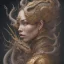 Placeholder: sango fantasy, fantasy magic, intricate, sharp focus, illustration, highly detailed, digital painting, concept art, matte, artgerm and paul lewin and kehinde wiley, masterpiece sexy lips Asian afro lips black African lady body Asian Dragon head silver bright rain lady outer space pretty skull head