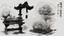 Placeholder: chinese ink stick digital art, showing the manufacturing process, contrast