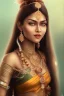 Placeholder: beaty indian woman, smile, long hairs, real