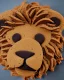 Placeholder: Lion simba model made of chocolate cake with digestives