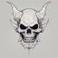 Placeholder: minimalistic demon skull