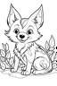 Placeholder: outline art for Pup (Wolf) coloring pages with sitch, white background, Sketch style, full body, only use outline, toddlers style, clean line art, white background, no shadows and clear and well outlined.