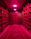 Placeholder: A magenta psychic library designed in Kuna Molas