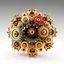 Placeholder: a julia set 3d fractal made of small metallic random color gears