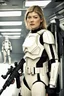 Placeholder: [Rosamund Pike] Captain Rosamund Pike emerged from the escape pod with a steely determination befitting her role as a lost elite Imperial stormtrooper. Though she is in rags, she remained a proud member of the Empire's military forces. The harsh environment of this unknown planetary would not break her spirit or training. Taking stock of her situation, Captain Pike inventoried what supplies had survived the rough landing intact.