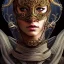 Placeholder: Very very very very highly detailed epic photo of full face with beautiful ornamental venetian mask, intricate, dystopian, sci-fi, extremely detailed, digital painting, artstation, concept art, smooth, sharp focus, illustration, intimidating lighting, incredible art by Artgerm and Vincent di Fate and Anton Pieck