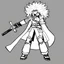 Placeholder: [wii No More Heroes style with thick lines] Silap Inua