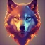 Placeholder: Wolf, red, orange, yellow, green, blue, purple, masterpiece, expert, 8K, hyperrealism, sharp focus, cinematic lighting