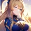 Placeholder: Clear focus, 8k, girl, high quality, detailed, golden long ponytail hair, white eyes, beautiful lighting, vibrant colors, valkyrie