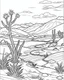 Placeholder: Desert lagoons coloring pages small slim line art