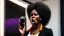 Placeholder: angry black lady mad on phone