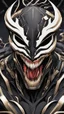 Placeholder: Venom with no eyes mix with machine in solo leveling shadow artstyle, cyberpunk them, intricate details, highly detailed, high details, detailed portrait, masterpiece,ultra detailed,best quality