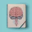 Placeholder: medicine notebook brain illustration