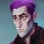 Placeholder: Portrait of a 30 year old warlock like Jake Gyllenhaal,Gandalf, Sherlock Holmes and Mary Poppins