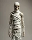 Placeholder: a mummy standing with gaps between the wraps revealing a hollow emptiness