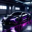 Placeholder: a black and neon purple modern car looking similar to the w motors fenyr supersport