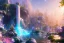 Placeholder:  white and gold crystal cosmic ambiance，waterfall, full of details, smooth, bright sunshine，soft light atmosphere, light effect，vaporwave colorful, concept art, smooth, extremely sharp detail, finely tuned detail, ultra high definition, 8 k, unreal engine 5, ultra sharp focus